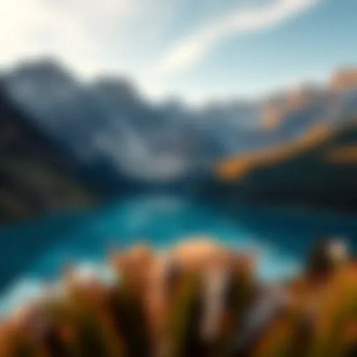 Breathtaking view of a serene mountain landscape