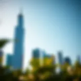 Stunning view of Ontario Tower against a clear blue sky