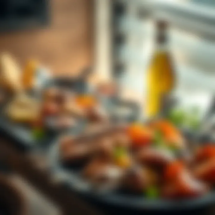 Savor the Flavors of Dubai's Barbecue Platter Artfully arranged barbecue platter showcasing diverse meats and sides