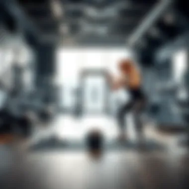Personalized Training Session Personalized training session inside an upscale fitness facility
