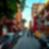 A vibrant street view of Bur Dubai showcasing the Raghuvanshi community