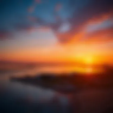 Ras Khor Sunset Serenity Stunning sunset over Ras Khor highlighting the area's ecological beauty