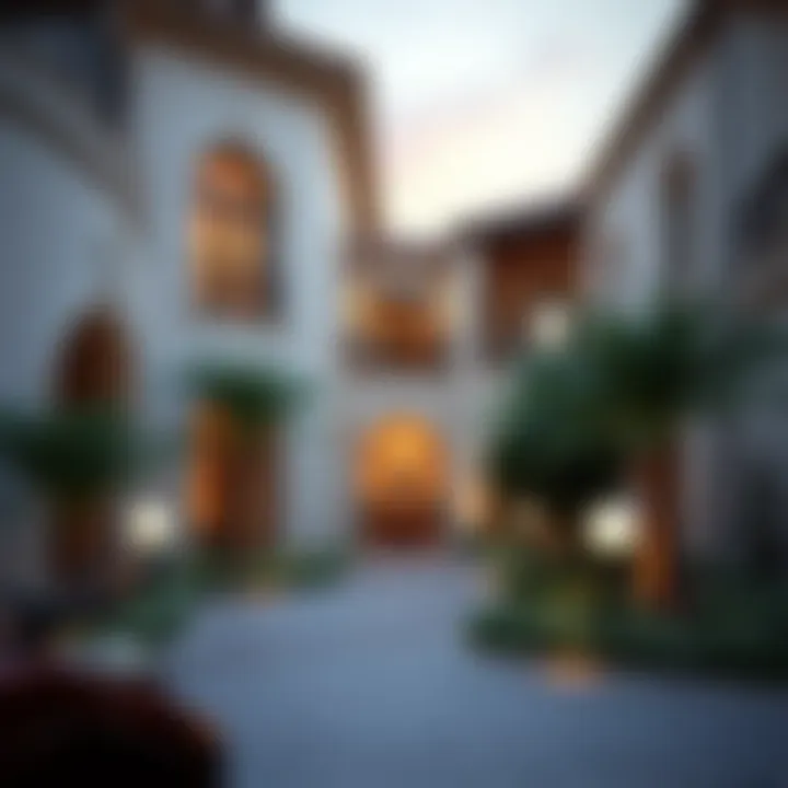 Luxurious villa neighborhood in Dubai