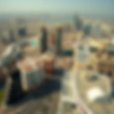 Aerial view of Dubai's vibrant urban landscape