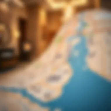 Map of Dubai's Residential Areas A map of Dubai highlighting various residential areas