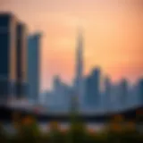 Dubai skyline showcasing modern architecture