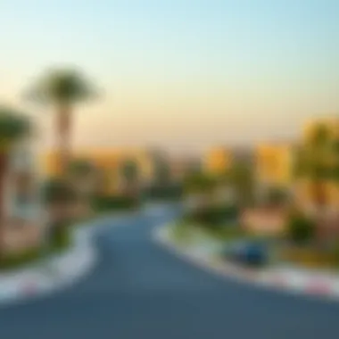 Scenic View of Al Khail Gate Neighborhood Scenic view of Al Khail Gate neighborhood