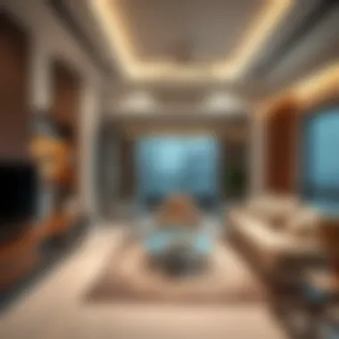 A contemporary apartment interior reflecting modern living spaces