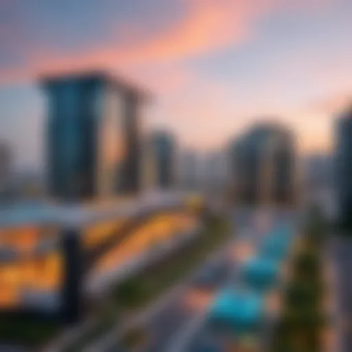 A scenic view of Barsha showcasing modern architecture