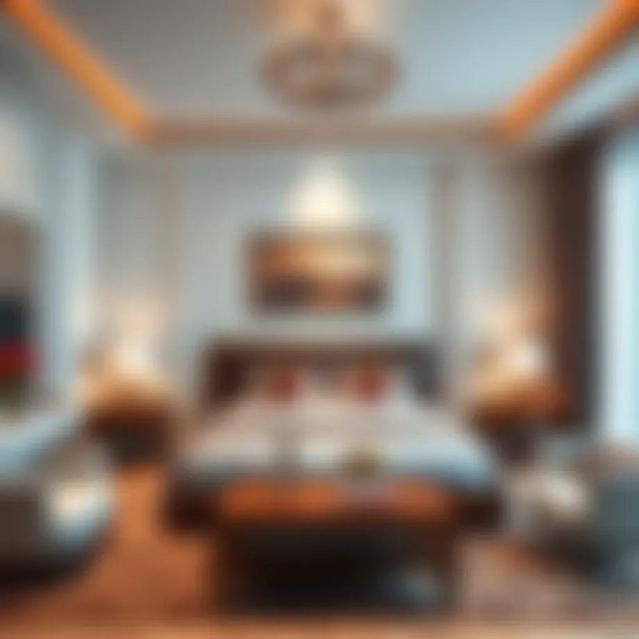 Stylish room interior showcasing rental options