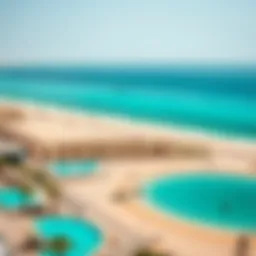 Panoramic view of Rotana Beach showcasing its pristine sands and azure waters