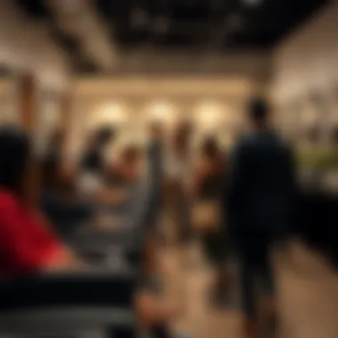 Diverse Salon Experience Diverse clientele enjoying salon services