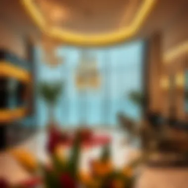 Elegant Salon Ambiance Modern salon interior with chic decor