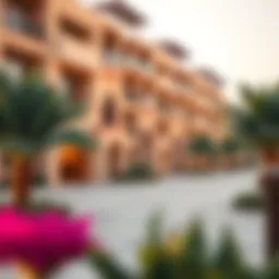 Exterior view of Sarai Apartments showcasing modern architecture