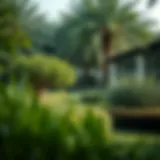 The Tranquil Greenery of Dubai's Gardens Lush greenery in a serene Dubai garden