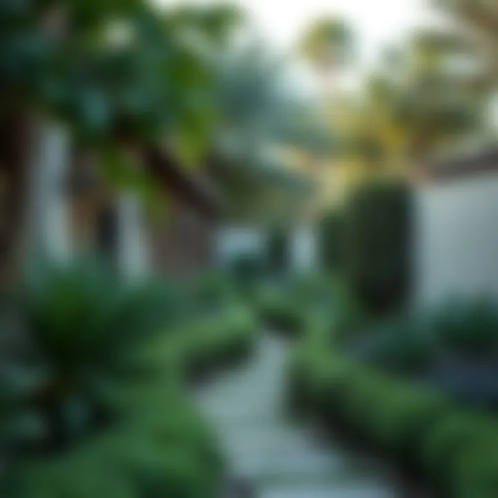 Winding Pathways of Serenity Pathway winding through a beautifully designed garden