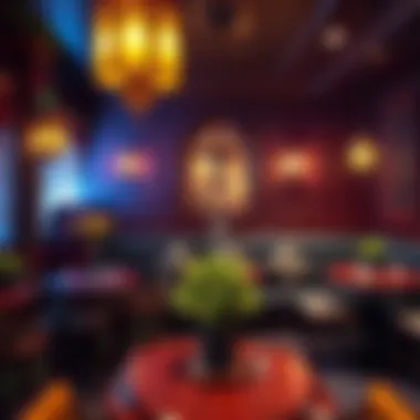 Traditional Decor in Downtown Dubai's Shisha Lounges A cozy shisha lounge in Downtown Dubai showcasing traditional decor