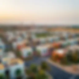 Aerial view of Sidra Village showcasing modern architecture