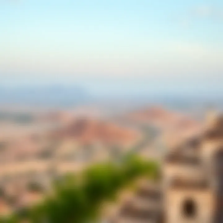 Panoramic Landscape of Siḥr Al-Birrāt A panoramic view of Siḥr Al-Birrāt showcasing its unique landscape