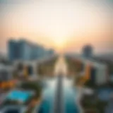 Stunning skyline view of Sobha Ras Al Khor