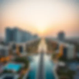 Stunning skyline view of Sobha Ras Al Khor