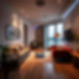 Stylish studio room interior in Dubai