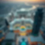 Aerial view of ذا فالي showcasing its architectural beauty