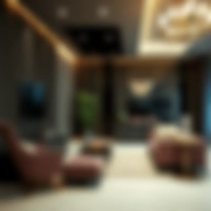 Luxurious interior design of a residential unit in ذا فالي