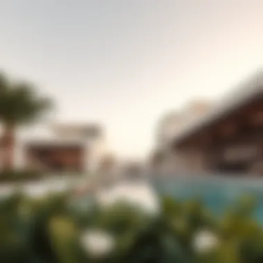 Architectural design elements of a villa in Damac Lagoons emphasizing modern aesthetics