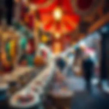 A bustling souk filled with colorful goods and rich aromas