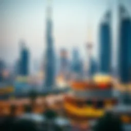 A skyline view of Dubai showcasing luxury properties
