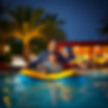 Family engaging in fun activities at a resort in the UAE