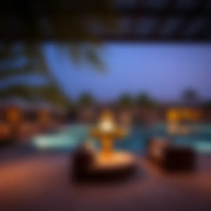 Lavish poolside area at a top resort in the UAE
