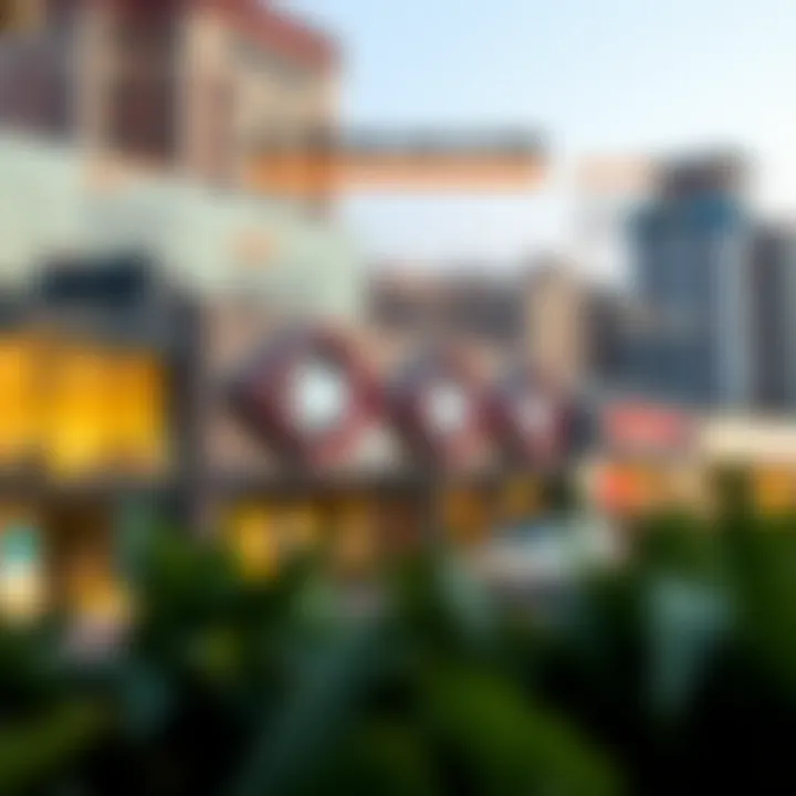Infographic displaying key sectors and industries in the Business Village of Dubai.