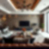 Contemporary living space in Al Quoz showcasing artistic furniture