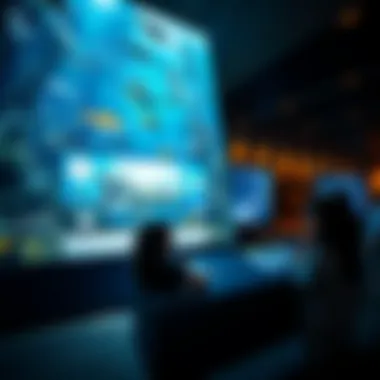 Marine Conservation Education at the Aquarium Educational display highlighting marine conservation efforts at the zoo