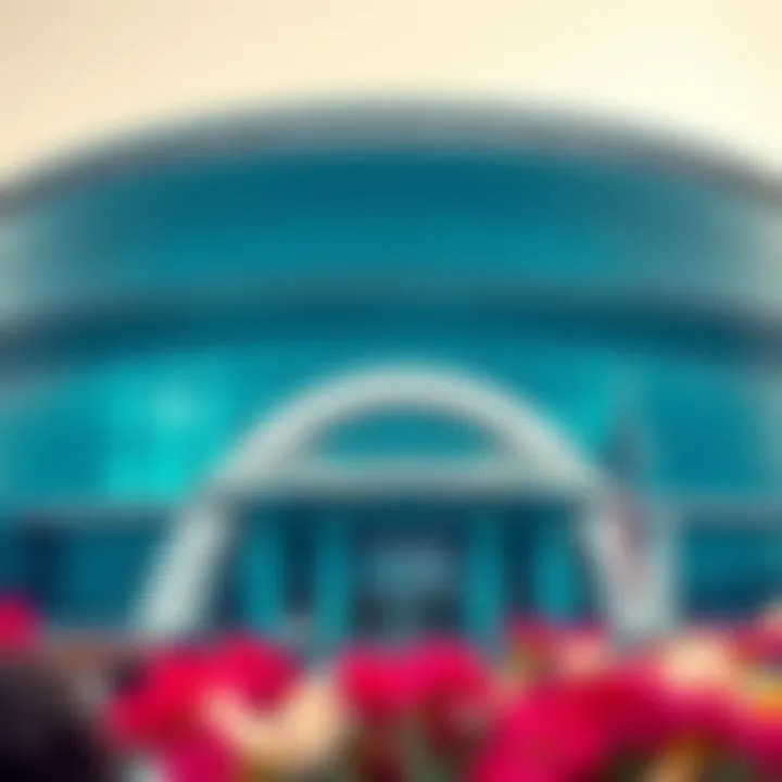 Architectural Marvel of Dubai Aquarium Exterior architectural design of the Dubai Aquarium & Underwater Zoo