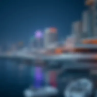 Luxurious Yachts at Dubai Marina Luxurious yachts docked at the marina with vibrant waterfront