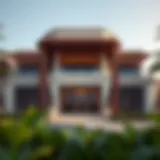Exterior view showcasing the architectural beauty of Damac Maison Privé