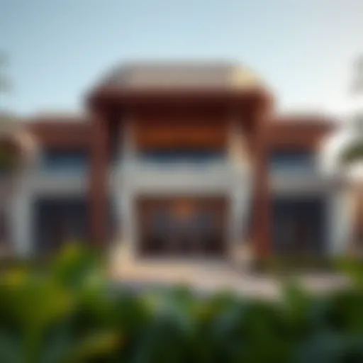 Exterior view showcasing the architectural beauty of Damac Maison Privé