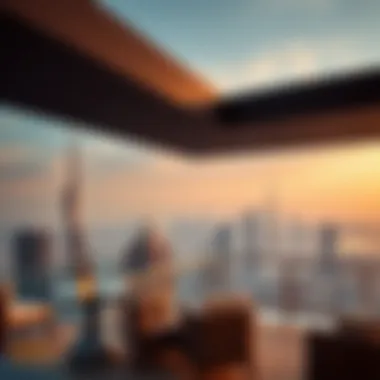 Breathtaking Skyline from Damac Maison Privé Stunning skyline view from the residence's balcony