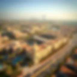 Aerial view of Parklane showcasing its architectural beauty