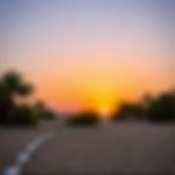 Stunning view of Mangrove Beach at sunset