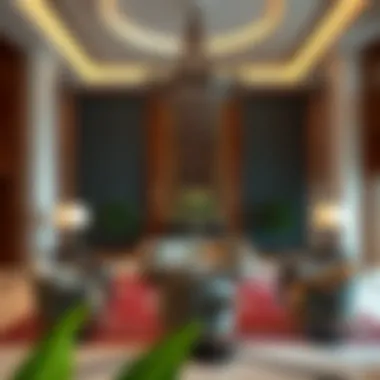 Elegant Lobby of Manor Hotel Luxurious lobby area with elegant furnishings