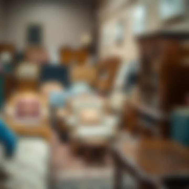 A cultural gathering showcasing the importance of second-hand furniture in Dubai's society