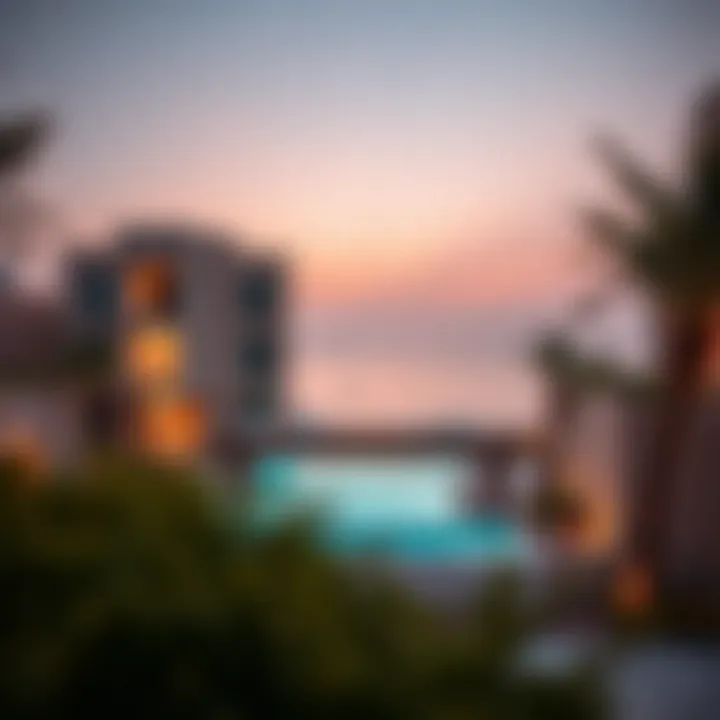 Luxurious properties near Alzora Beach representing real estate potential