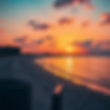 Vibrant sunset over Alzora Beach, highlighting its natural beauty