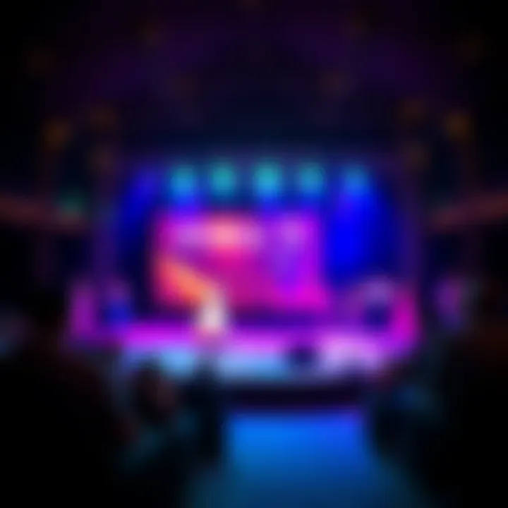 Vibrant Performance in Dubai's Open Theatre A vibrant performance happening in an open theatre, showcasing local talent