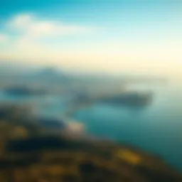 Aerial view of the Peninsula showcasing its stunning landscape