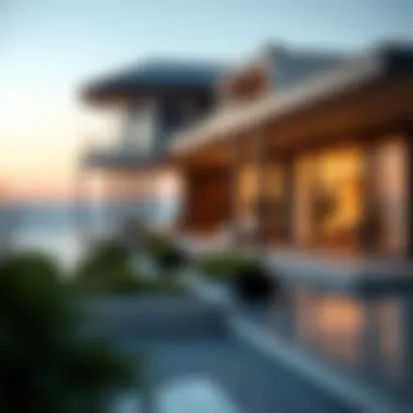 Coastal Elegance: Homes by the Sea Elegant residential properties along the coastline